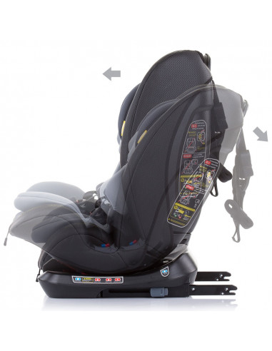Scaun auto Chipolino Techno 0-36 kg asphalt cu sistem