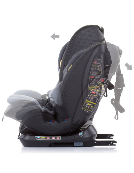 Scaun auto Chipolino Techno 0-36 kg asphalt cu sistem