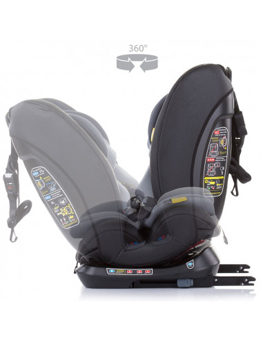 Scaun auto Chipolino Techno 0-36 kg asphalt cu sistem