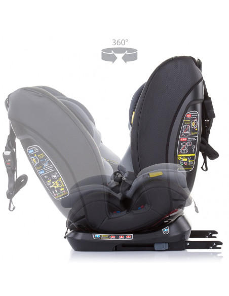Scaun auto Chipolino Techno 0-36 kg asphalt cu sistem