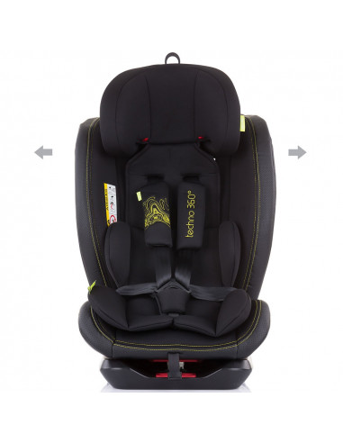 Scaun auto Chipolino Techno 0-36 kg carbon cu sistem