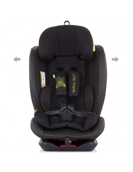 Scaun auto Chipolino Techno 0-36 kg carbon cu sistem