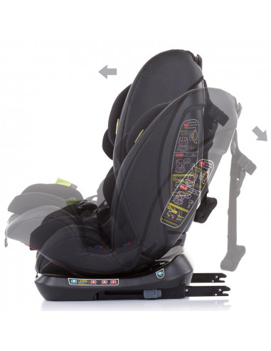 Scaun auto Chipolino Techno 0-36 kg carbon cu sistem