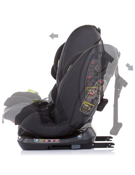 Scaun auto Chipolino Techno 0-36 kg carbon cu sistem
