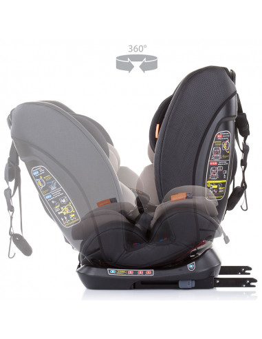 Scaun auto Chipolino Techno 0-36 kg latte cu sistem