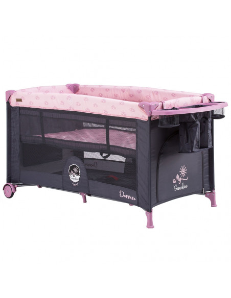Patut pliabil Chipolino Dorme peony pink,KOSIDR0214PP
