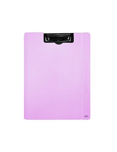 Clipboard dublu din plastic Daco CL26RZP, Roze pastel