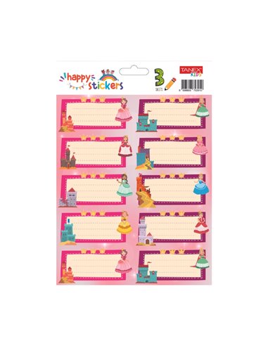 Etichete scolare TANEX TLS-726, 30 buc./set, Printese