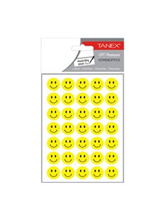 Sticker smiley Tanex TWTNX323, 2 buc/set, Galben