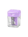 Ascutitoare simpla din plastic cu container Faber-Castell FC182801, Pastel
