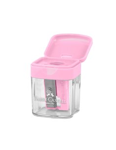 Ascutitoare simpla din plastic cu container Faber-Castell FC182801, Pastel