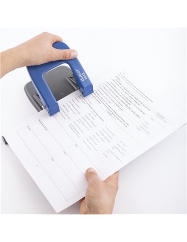 Perforator 0104H D.Rect, 40 coli, Albastru