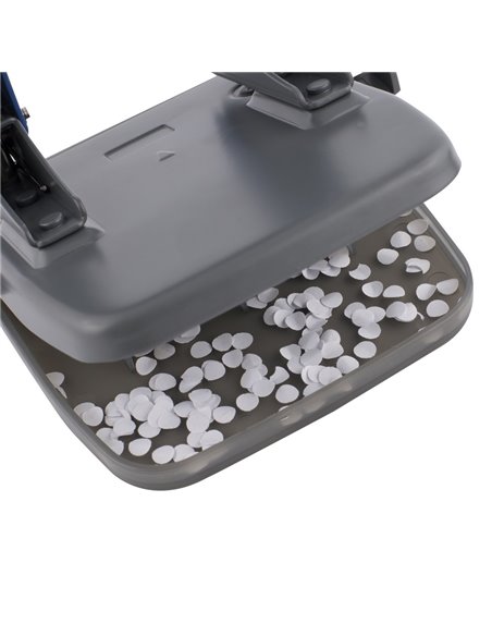 Perforator 0104H D.Rect, 40 coli, Albastru