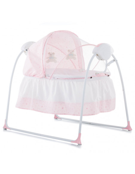Patut si leagan electric Chipolino Rock-a-bye pink,KOSCRR01903PI