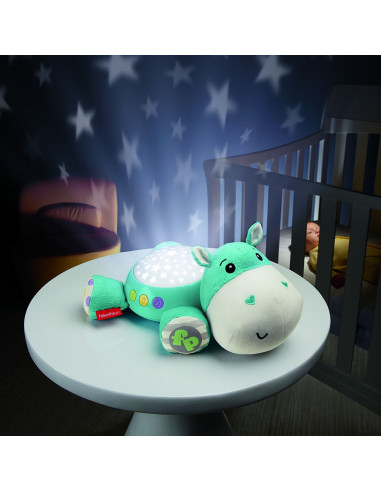 Lampa de veghe plus Fisher Price by Mattel Newborn Hipopotam
