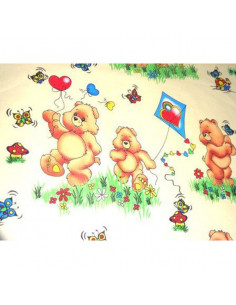 Lenjerie patut Hubners Ursuletul Jucaus 5 piese crem,LENHUJ5C 2