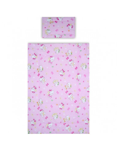 Lenjerie patut Hubners Kitty 4 piese roz,LENHK4R