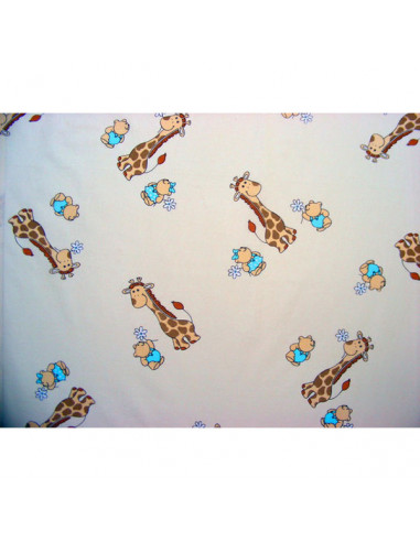 Lenjerie patut Hubners Girafa 4 piese crem,LENHG4C