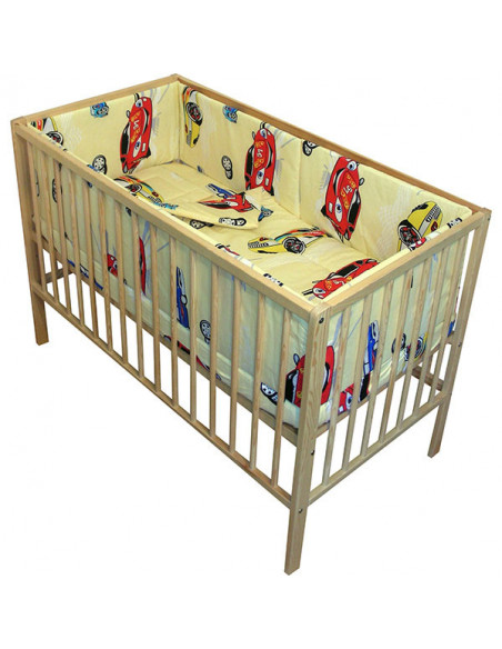 Lenjerie patut Hubners Masinute 5 piese crem,LENHM5C Lenjerie patut Hubners Masinute 5 piese crem,LENHM5C