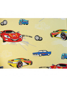 Lenjerie patut Hubners Masinute 5 piese crem,LENHM5C 2