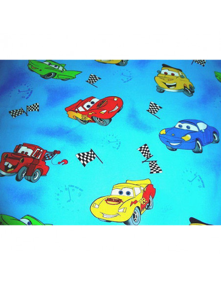 Lenjerie patut Hubners Cars 4 piese albastru,LENHC4A