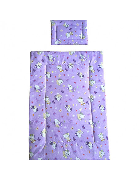 Lenjerie patut Hubners Kitty 4 piese mov,LENHK4M