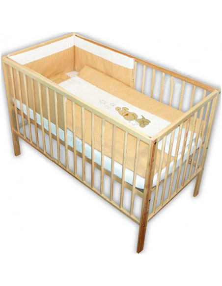 Lenjerie patut cu broderie Hubners Catelusul Vesel 4 piese