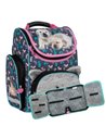 Set scoala Cleo & Frank 24 - Ghiozdan ergonomic, Penar neechipat cu 1 fermoar, Motiv caine