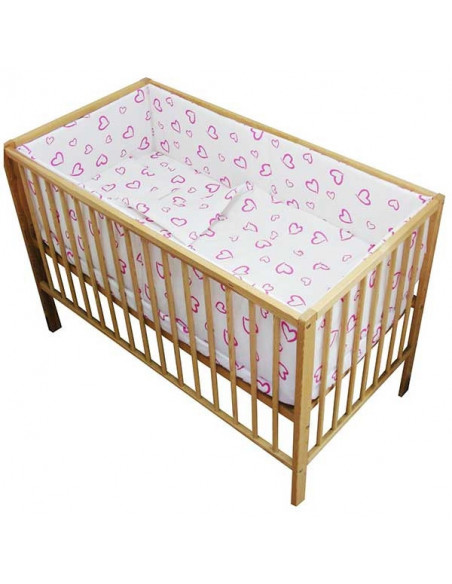 Lenjerie patut Hubners Inimioare 5 piese,LENHIN5