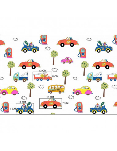Lenjerie patut Hubners Trafic 4 piese multicolor,LENHT4M