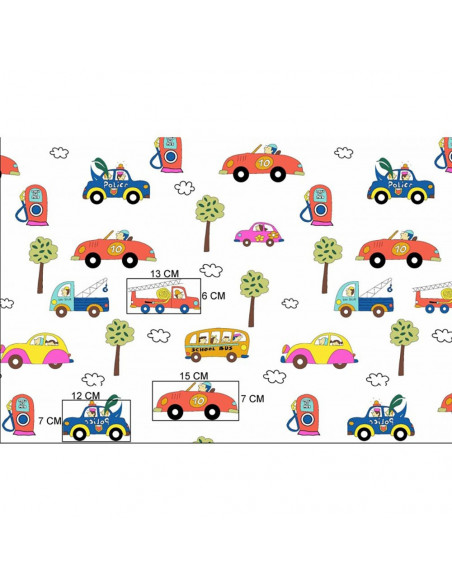 Lenjerie patut Hubners Trafic 4 piese multicolor,LENHT4M
