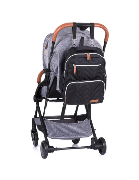 Rucsac si gentuta de infasat Chipolino black,CHRA02001BL