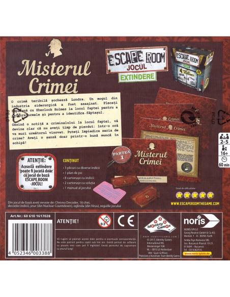Extindere joc Noris Escape Room Misterul Crimei,S606101617028