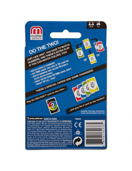 Carti de joc Mattel Games Dos,MT-FRM36