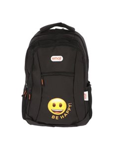 Ghiozdan scoala EJRS2377-2, Motiv emoji, Negru