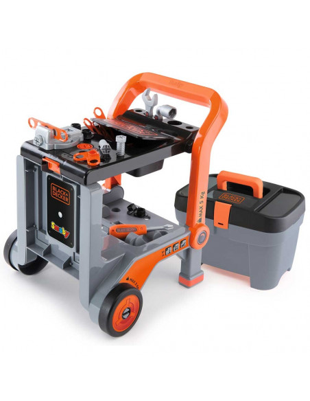 Masa de lucru Smoby Black & Decker 3 in 1 cu trusa de