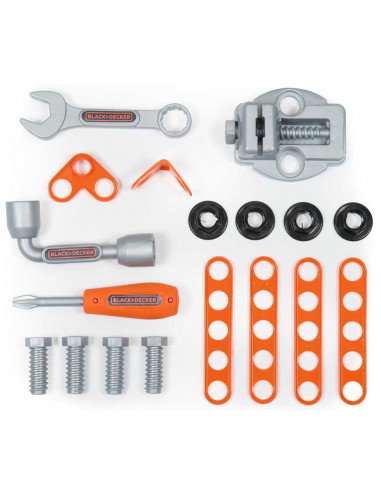 Masa de lucru Smoby Black & Decker 3 in 1 cu trusa de