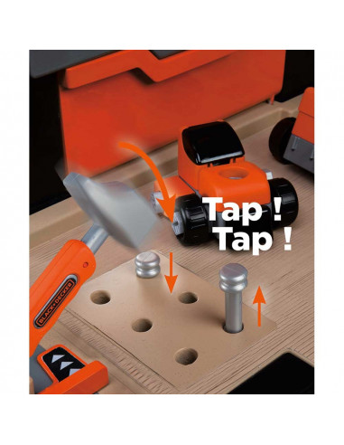 Atelier Smoby Black & Decker Bricolo Ultimate cu