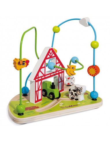 Jucarie Eichhorn Bead Maze Farm,S100003714