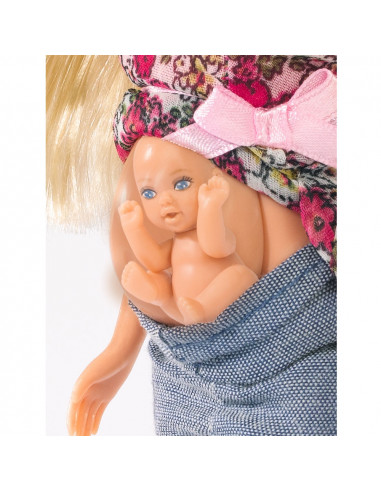Papusa Simba Steffi Love 29 cm Welcome Baby cu bebelus si