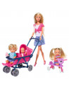 Papusa Simba Steffi Love 29 cm Baby World in bluza cu buline