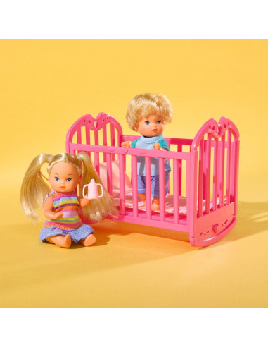 Papusa Simba Steffi Love 29 cm Baby World in bluza cu buline