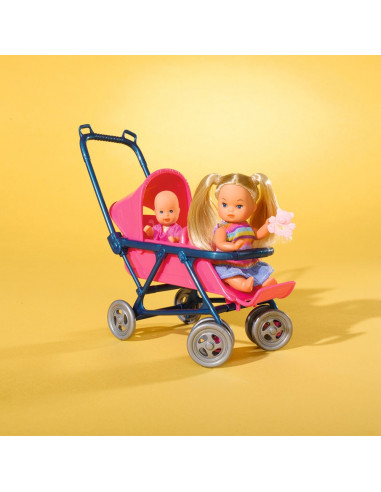 Papusa Simba Steffi Love 29 cm Baby World in bluza cu buline