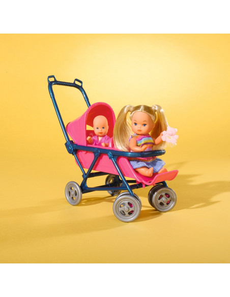 Papusa Simba Steffi Love 29 cm Baby World in bluza cu buline