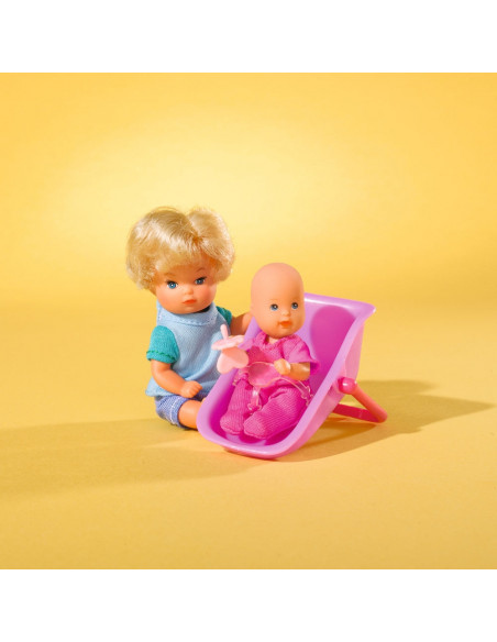 Papusa Simba Steffi Love 29 cm Baby World in bluza cu buline