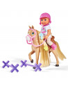 Papusa Simba Evi Love 12 cm Holiday Horse cu calut si