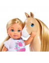 Papusa Simba Evi Love 12 cm Holiday Horse cu calut si