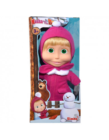Papusa Simba Masha and the Bear 23 cm Masha in haine de