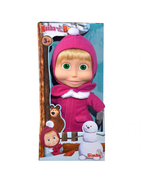 Papusa Simba Masha and the Bear 23 cm Masha in haine de