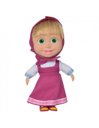 Papusa cu corp moale Simba Masha and the Bear 23 cm Masha Soft